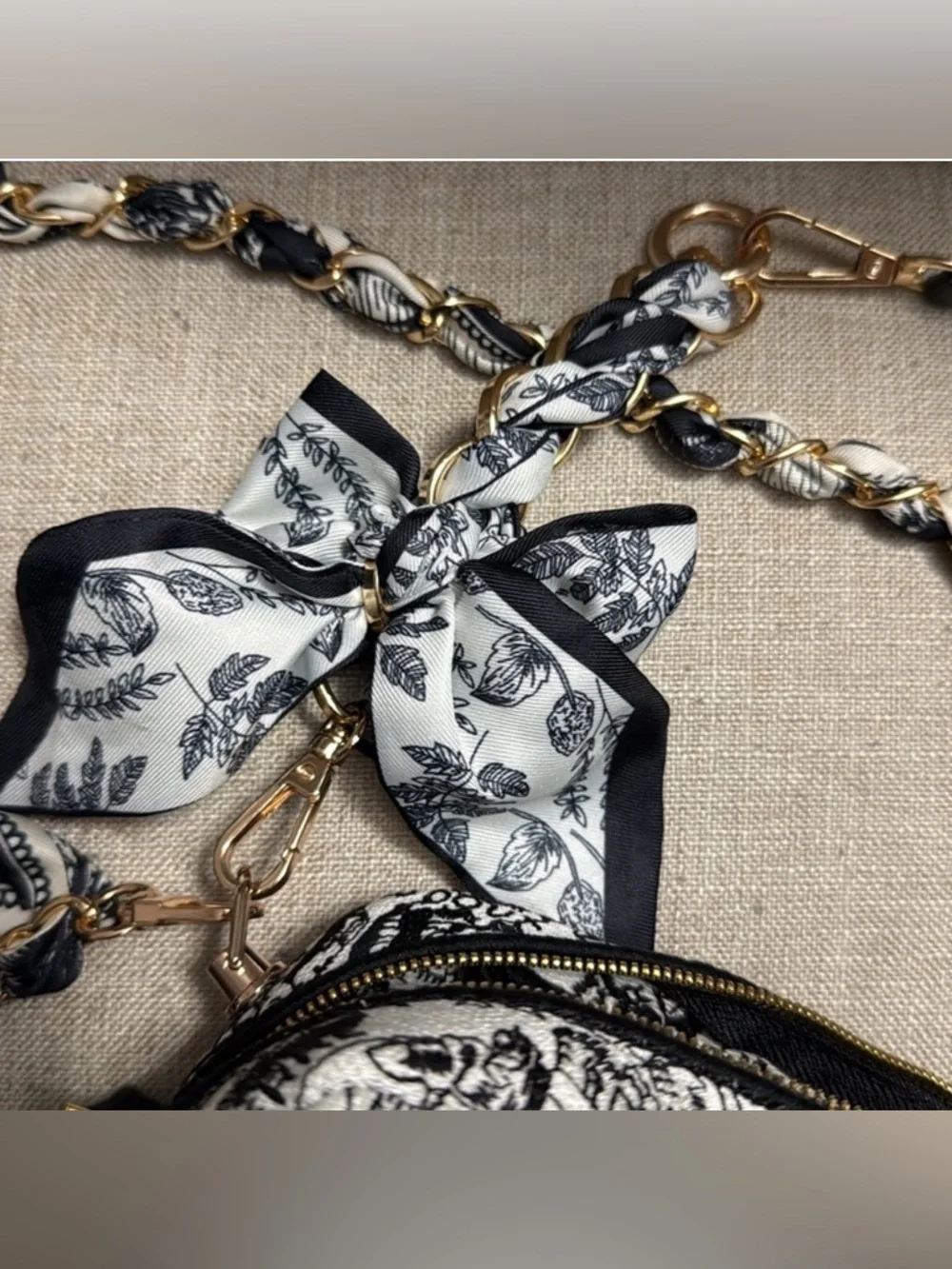Dior Beauty Navy & White Logo Crossbody Bag